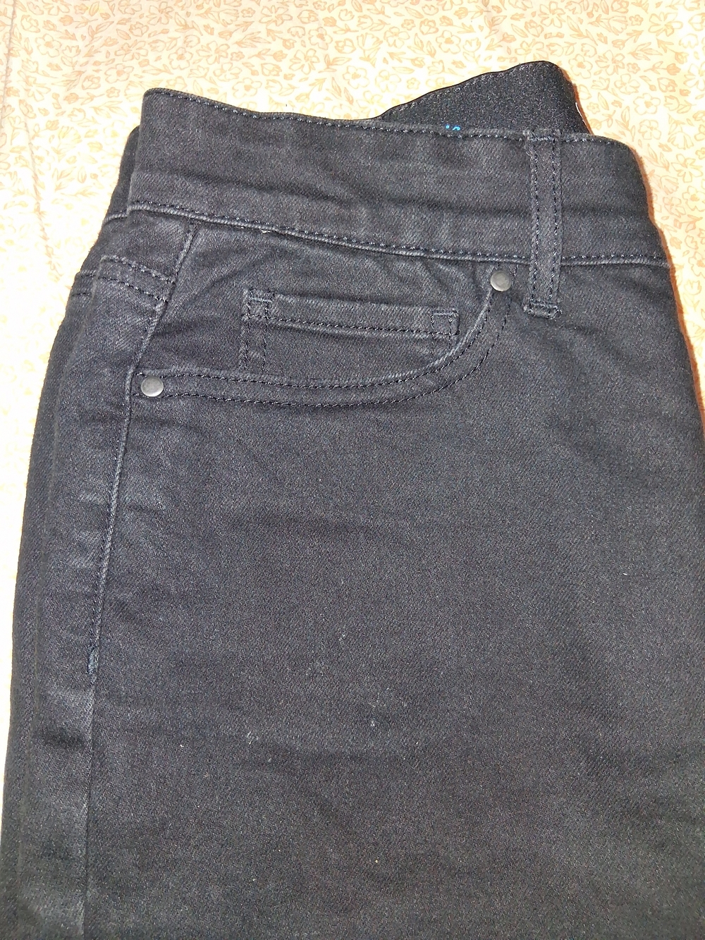 Gloria Vanderbuilt Classic Black Denim Pants